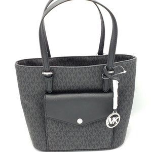 MKors NWT Jet Set Medium Logo Pocket Tote …
